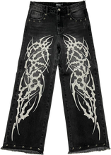 Load image into Gallery viewer, &quot;Skeleton Tribe Baggy Jeans&quot;

